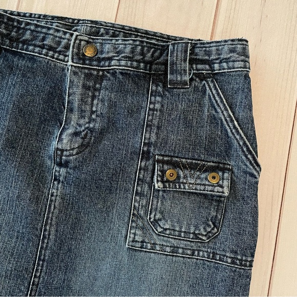 y2k Columbia XCO Denim Skirt Women’s 6 Blue Outdoor Hiking Cabin Classic Active - Picture 3 of 15